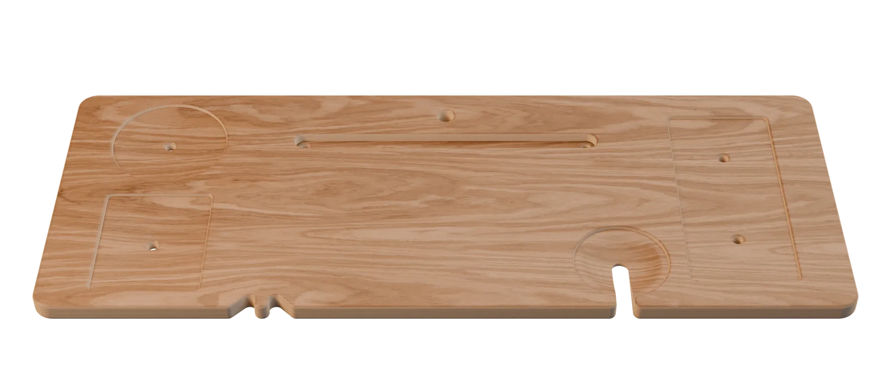 The Waverley Bath Board seen from above, showing its side trays, towel-and-book rack, wine glass notch, and tablet groove.